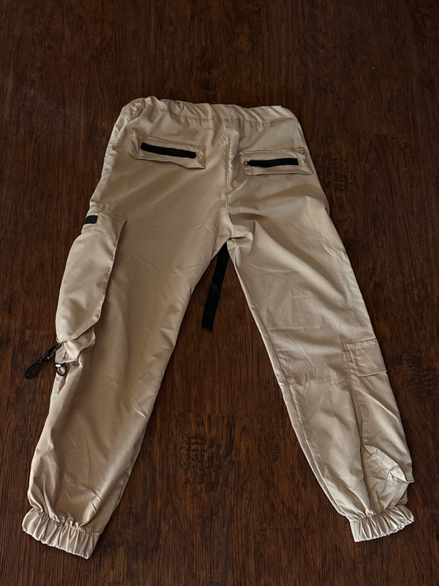 شلوار کرم مدل شیش جیب off white