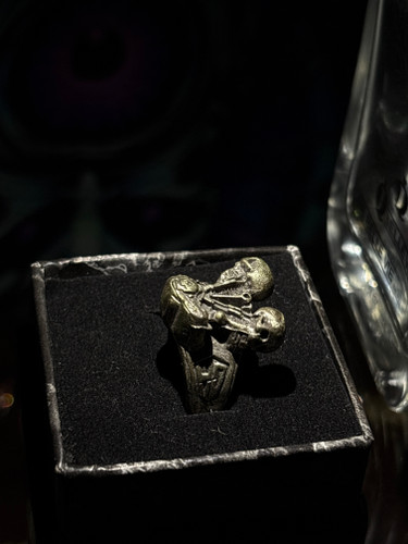 انگشتر کله دو اسکلت | Double Skull Ring 💀