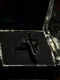 انگشتر صلیب کروم هارتز مشکی | Chrome Hearts Cross Ring 🖤