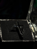 انگشتر صلیب کروم هارتز مشکی | Chrome Hearts Cross Ring 🖤