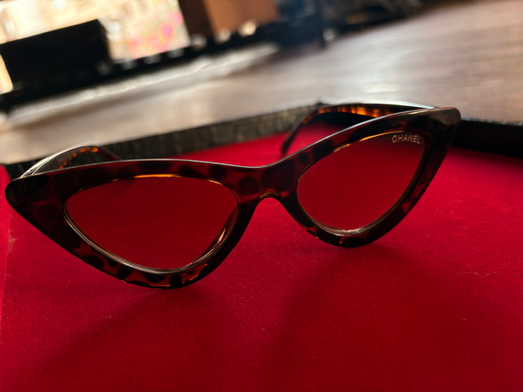 عینک گربهای طرح پلنگی | Leopard Cat Eye Glasses 🕶️✨