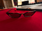 عینک گربهای باریک طرح پلنگی | Slim Leopard Cat Eye Glasses 🕶️✨