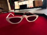 عینک سفید گوچی پیرسینگدار | White Gucci Style Piercing Glasses ✨