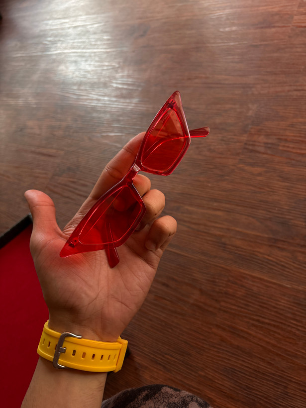 عینک مدل بولگاری شیشه قرمز | Bvlgari Style Red Lens Glasses ✨