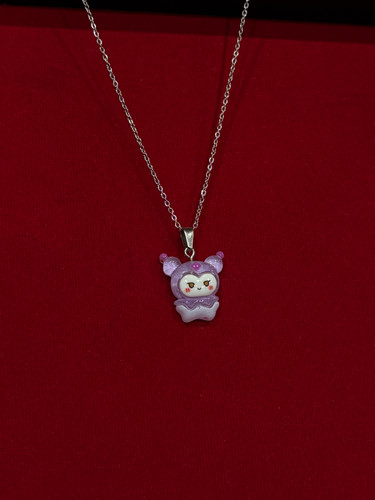 گردنبند پلاک کرومی | Chrome Pendant Necklace 🖤