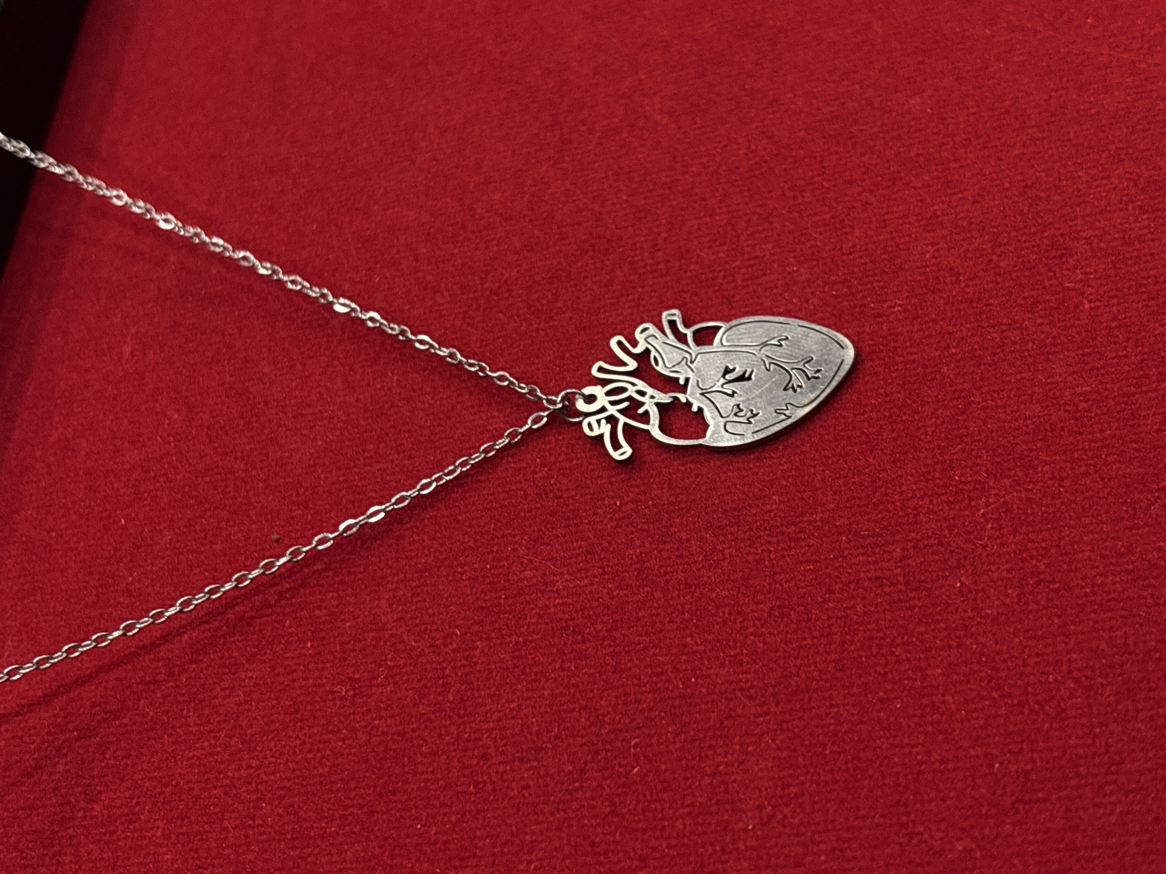 گردنبند پلاک استیل قلب | Stainless Steel Heart Necklace ✨