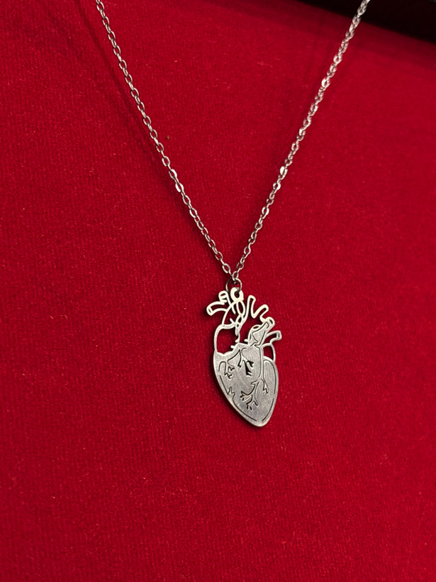 گردنبند پلاک استیل قلب | Stainless Steel Heart Necklace ✨