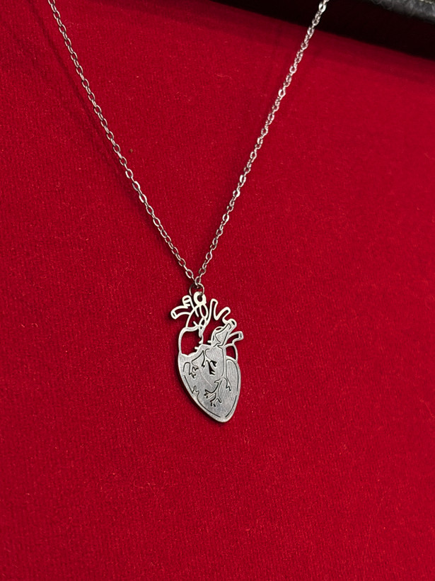 گردنبند پلاک استیل قلب | Stainless Steel Heart Necklace ✨