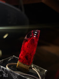 گردنبند پلاک کهکشانی رزین و چوب گردو | LUXURY HANDMADE EDITION