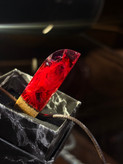 گردنبند پلاک کهکشانی رزین و چوب گردو | LUXURY HANDMADE EDITION