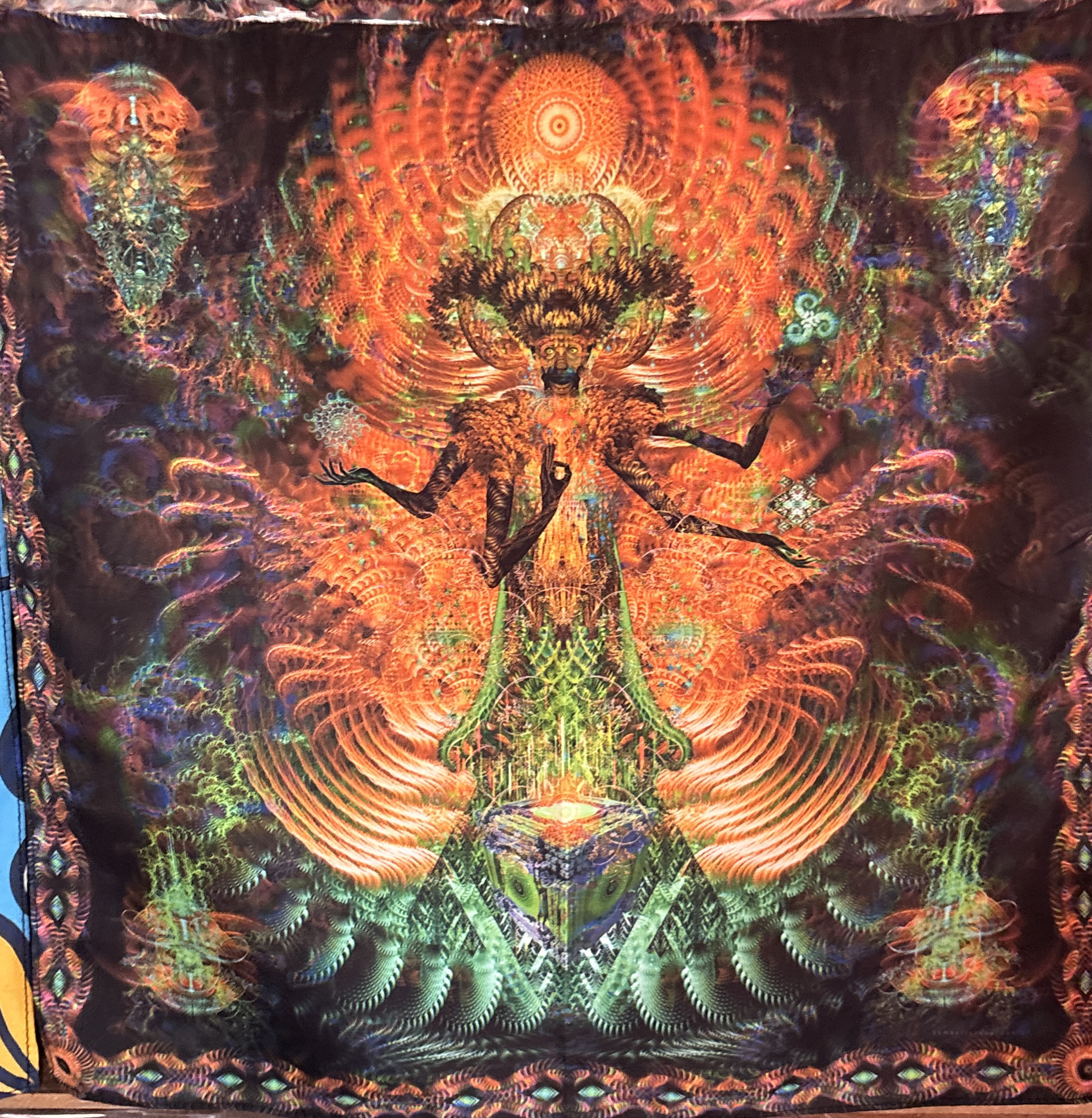 دستمال سر بلک لایت مفهومی | Abstract Concept Blacklight Bandana