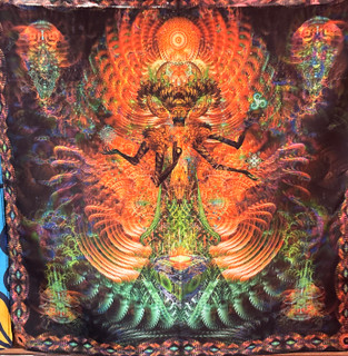 دستمال سر بلک لایت مفهومی | Abstract Concept Blacklight Bandana