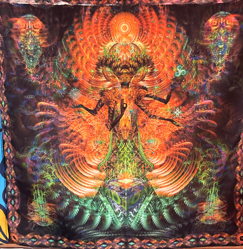 دستمال سر بلک لایت مفهومی | Abstract Concept Blacklight Bandana