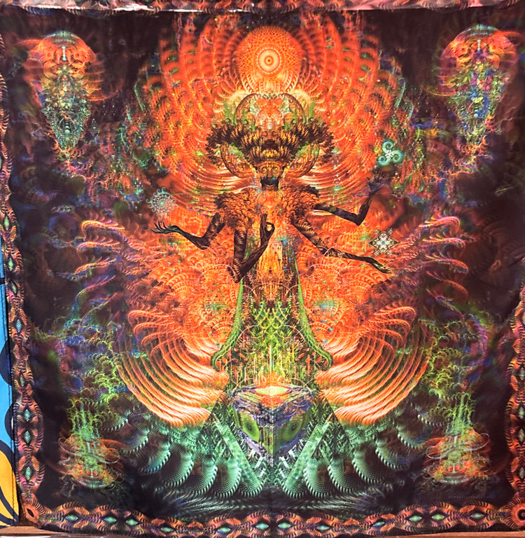 دستمال سر بلک لایت مفهومی | Abstract Concept Blacklight Bandana