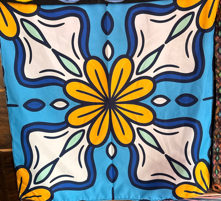 دستمال سر بلک لایت گل | Flower Blacklight Bandana