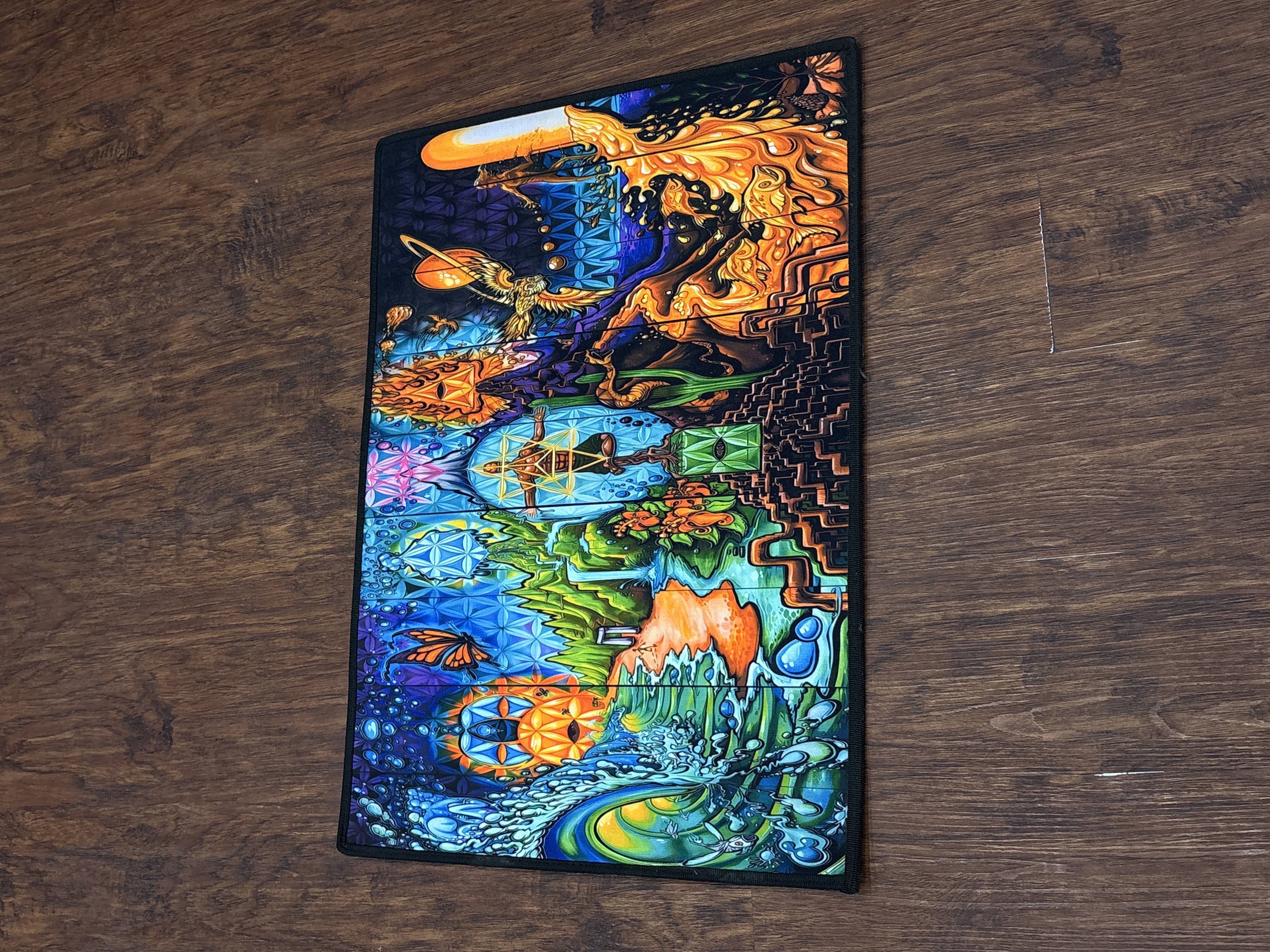 پادری سه‌بعدی بلک لایت معنوی | Spiritual 3D Blacklight Door Mat