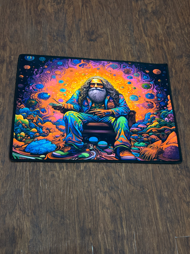 پادری سهبعدی بلک لایت پیرمرد اسیدی | Acid Old Man 3D Blacklight Door Mat